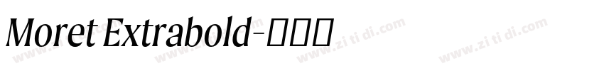 Moret Extrabold字体转换